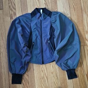 Free People Iridescent Bomber Jacket